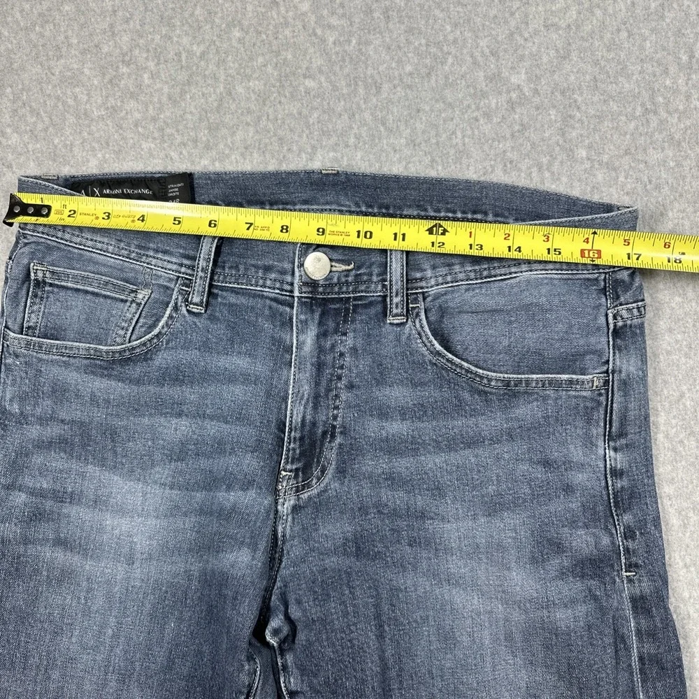 Armani Exchange AX Straight Leg Men's Jeans 34R(34x32) Medium Wash Fade Preppy